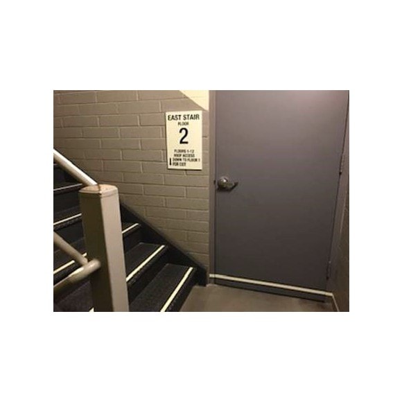 Transamerica Building - Staircase Identification Sign